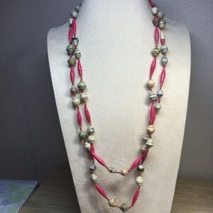Paper Bead Necklace